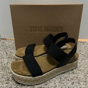 Steve Madden Jaklin Espadrille | Black | US 6